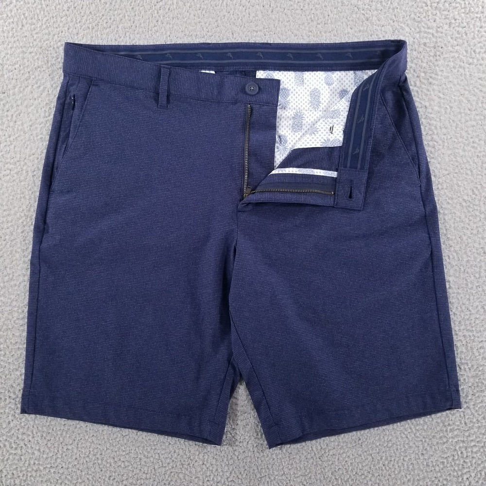 Tommy Bahama Shorts Mens 36 Blue Chip Shot IslandZone Performance Golf Chino